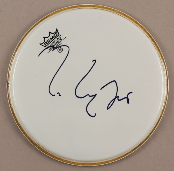 Mark Knopfler Signed Drum Head