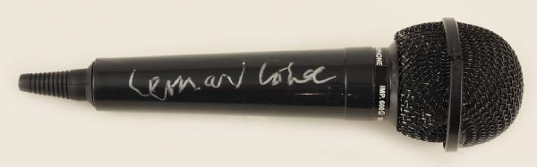 Leonard Cohen Signed Microphone