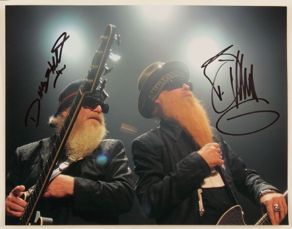 ZZ Top Signed 11 x 14 Photograph