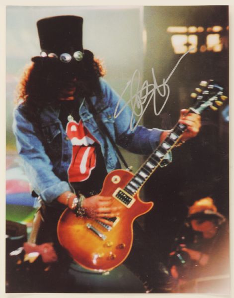 Guns N Roses Slash Signed 11 x 14 Photograph