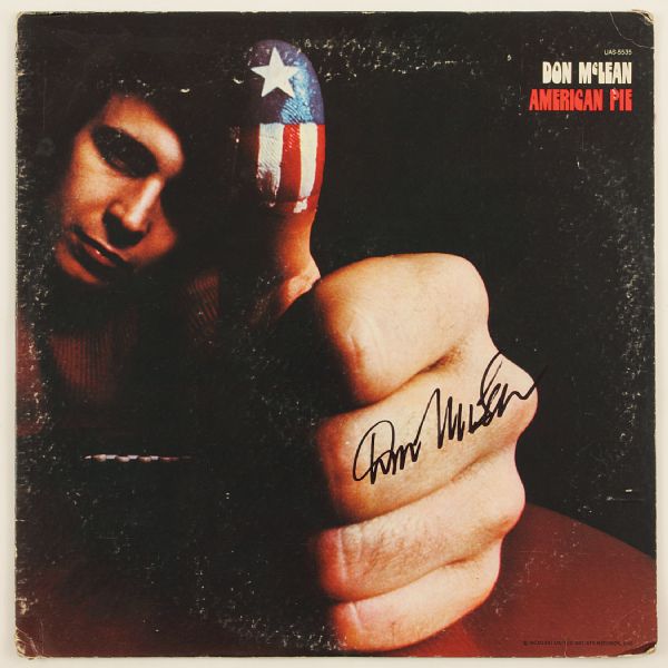 Don McLean Signed "American Pie" Album