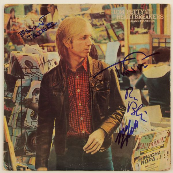 Tom Petty and The Heartbreakers Signed "Hard Promises" Album