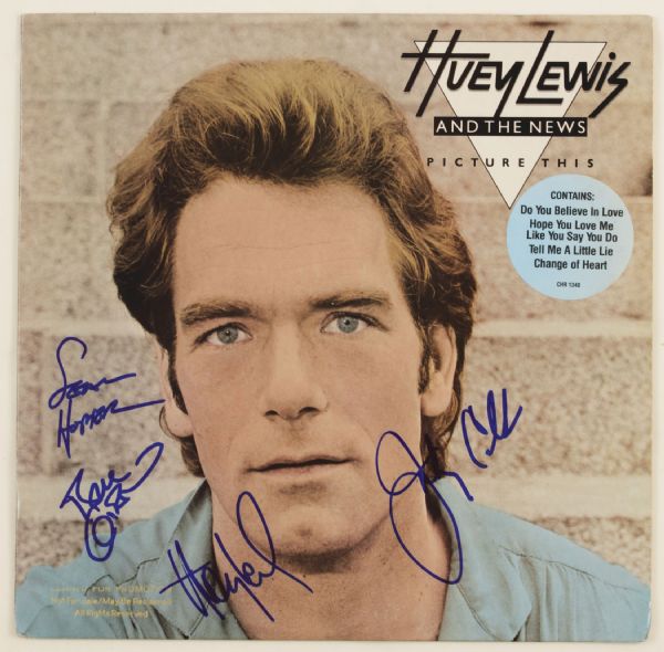 Huey Lewis and The News Signed "Picture This" Album