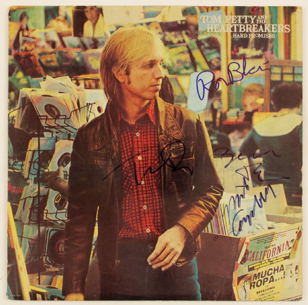 Tom Petty and the Heartbreakers Signed "Hard Promises" Album