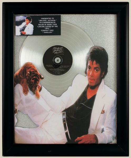 Michael Jackson Thriller Platinum Award