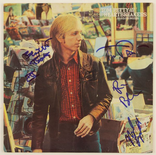 Tom Petty and the Heartbreakers Signed "Hard Promises" Album