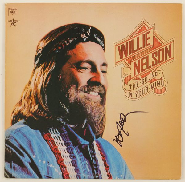 Willie Nelson Signed "The Sound In Your Mind" Album