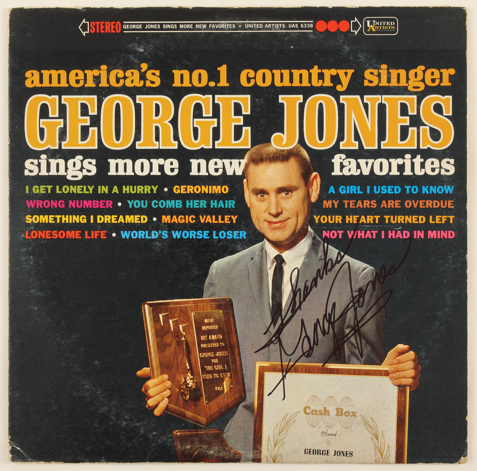 Lot Detail - George Jones Signed "More New Favorites" Album