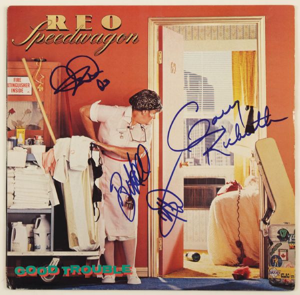 REO Speedwagon Signed "Good Trouble" Album