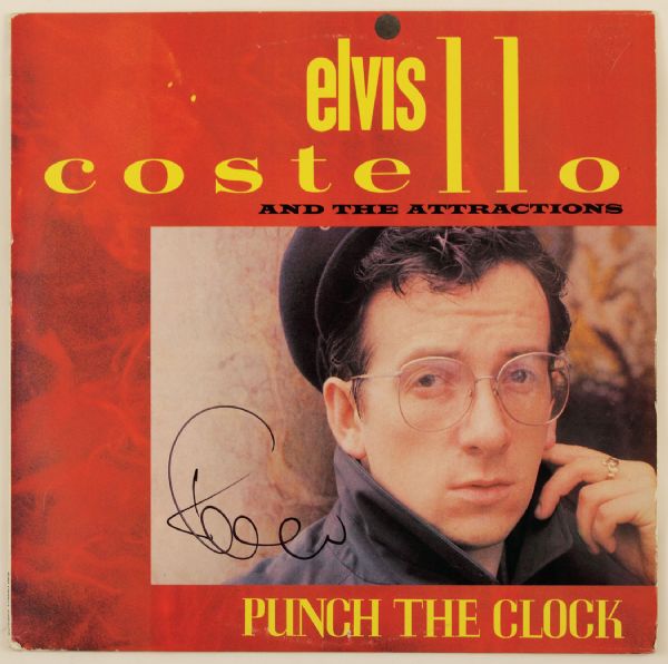 Elvis Costello Signed "Punch The Clock" Album