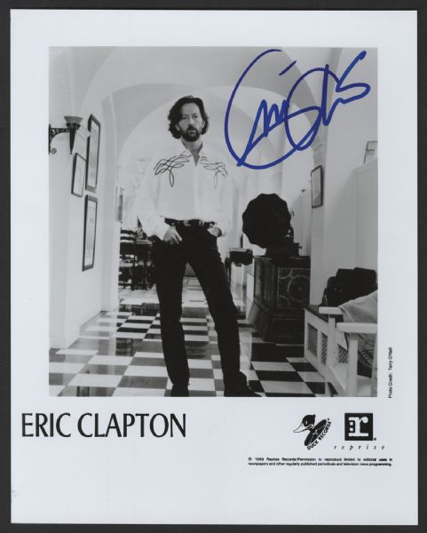 Eric Clapton Signed Photograph