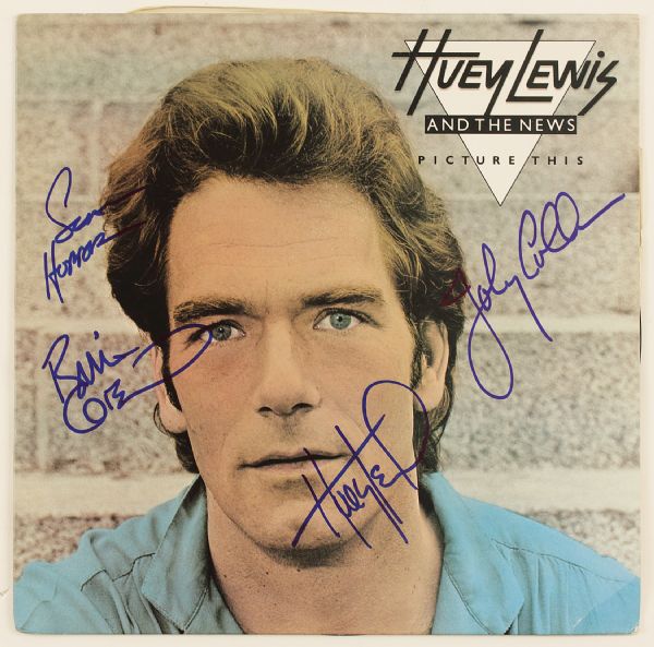 Huey Lewis and The News Signed Album 