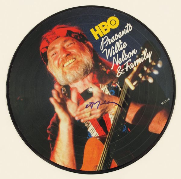 Willie Nelson Signed Album Picture Disk