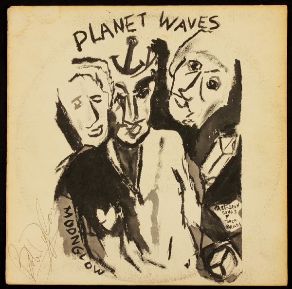 Bob Dylan Signed "Planet Waves" Album