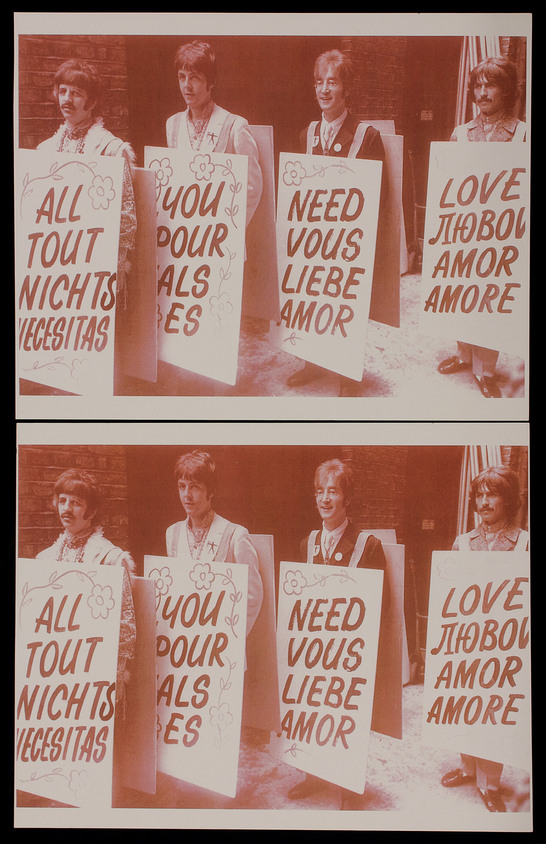 Lot Detail Beatles 14 X 11 All You Need Is Love Prints 4637