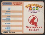 Michael Jacksons Personal Neverland Emergency Contact Card