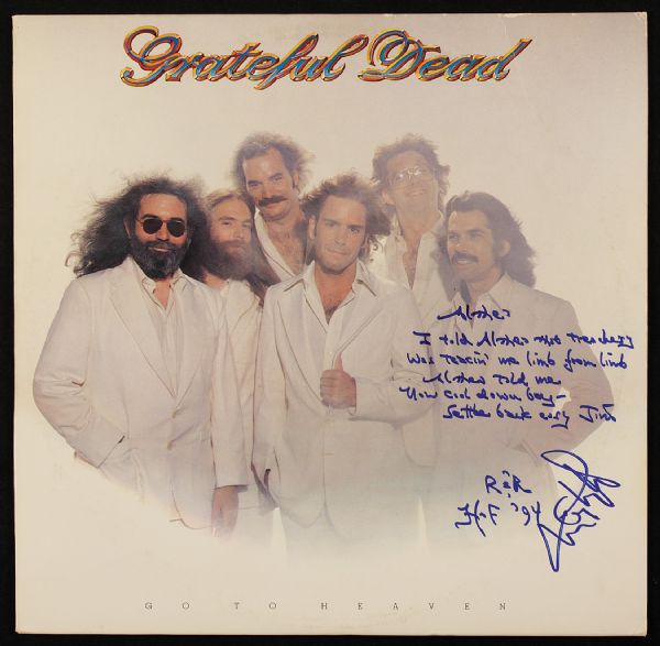 Grateful Dead Tom Constanten Signed & Lyrics Inscribed "Go To Heaven" Album