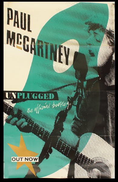 Lot Detail - Paul McCartney Unplugged Original Poster