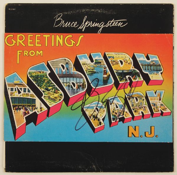 Bruce Springsteen Signed "Greetings From Asbury Park" Album