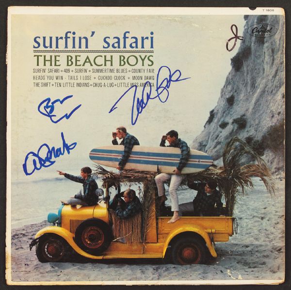 Beach Boys Signed "Surfin Safari" Album