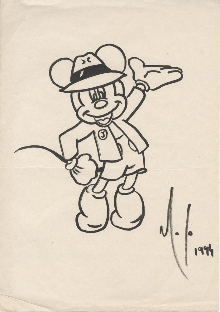 Lot Detail - Michael Jackson Initialed and Dated Original Drawing of ...