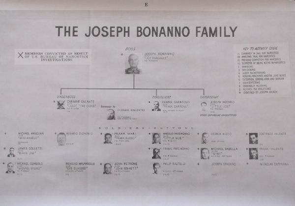 Lot Detail - Historic Original Mafia Family Tree Court Exhibits