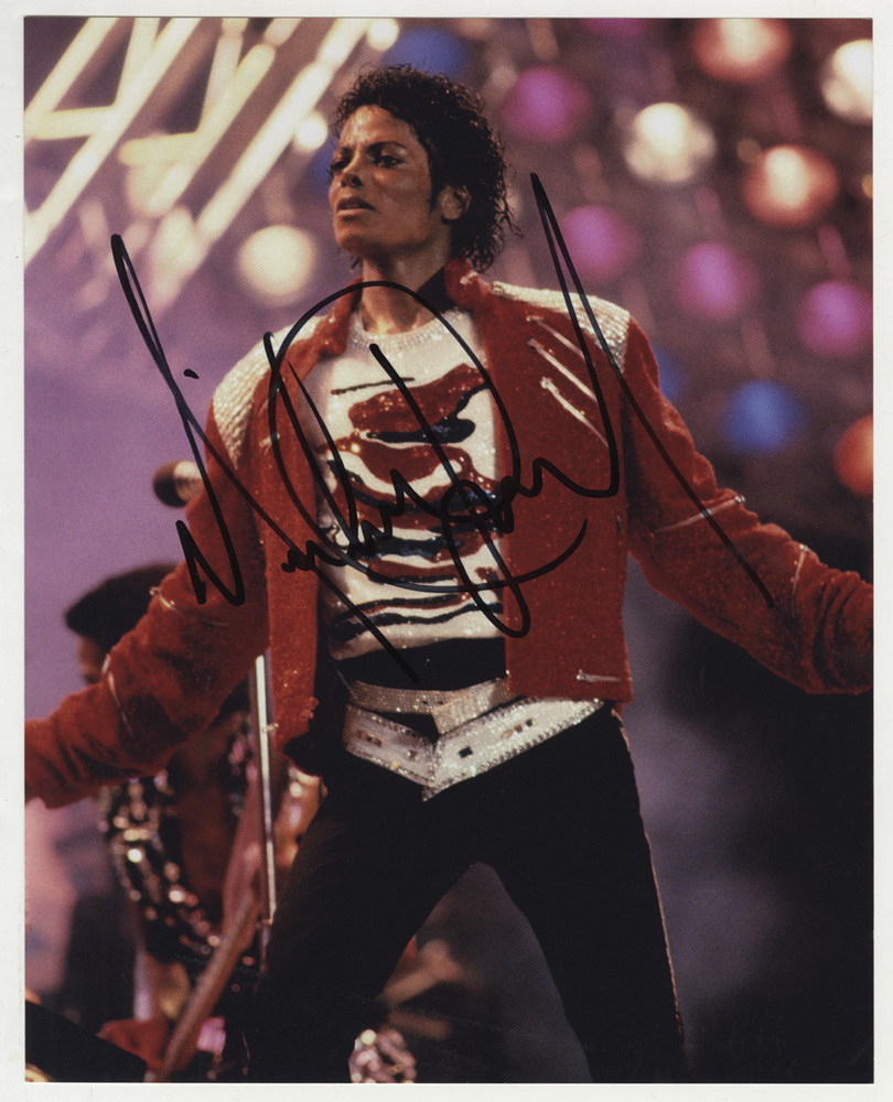 Lot Detail - Michael Jackson Signed Photograph