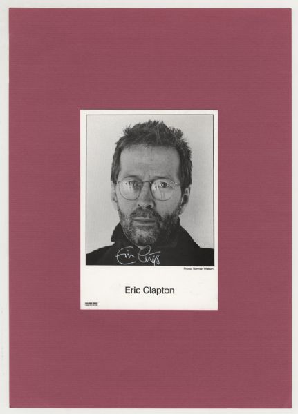 Eric Clapton Signed Photo Postcard 