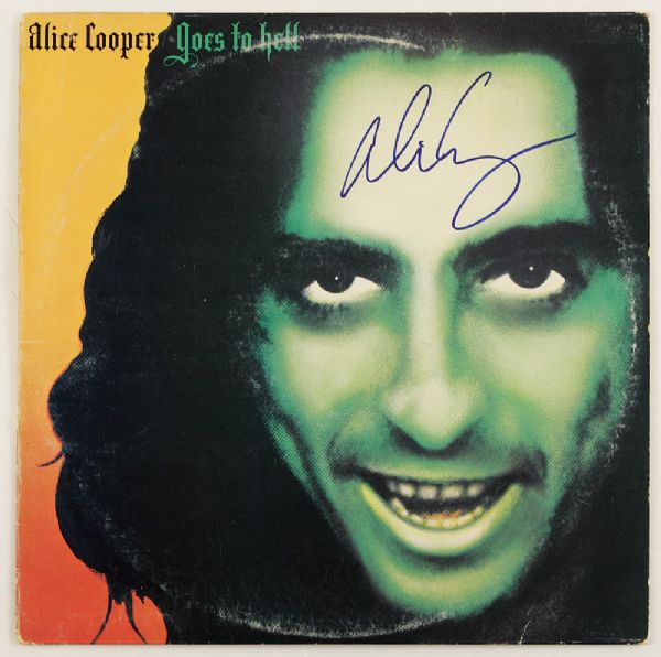 Alice Cooper Signed "Goes To Hell" Album