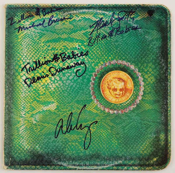 Alice Cooper Signed "Million Dollar Babies" Album