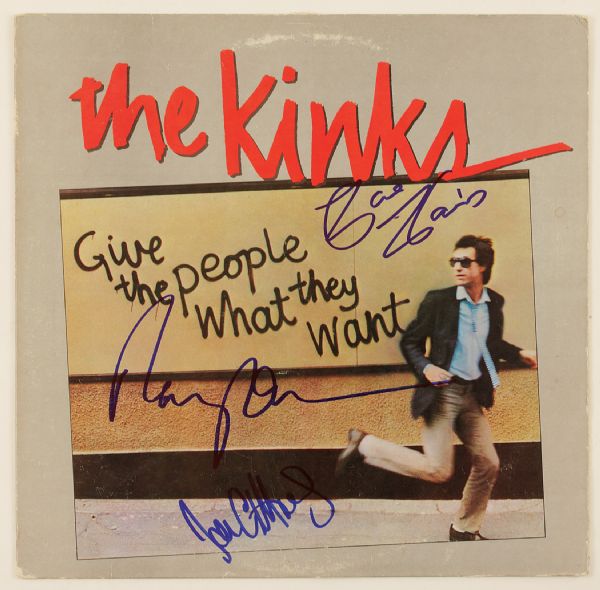 Kinks Signed "Give The People What They Want" Album