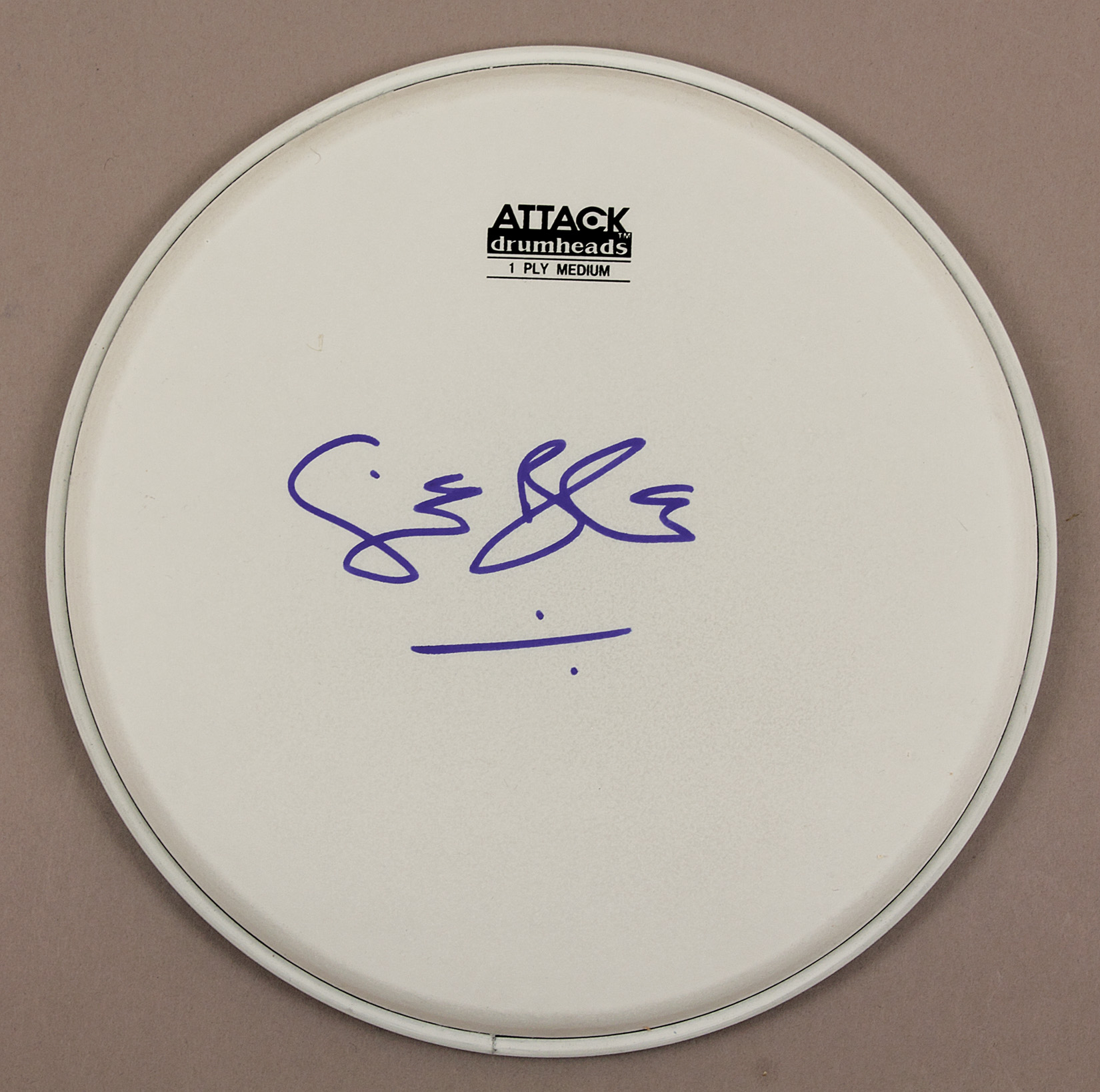 Lot Detail - Cream Ginger Baker Signed Drum Head