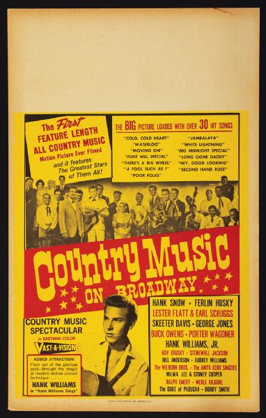  Country Music On Broadway Original Poster