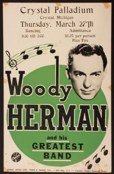 Woody Herman Original Concert Poster