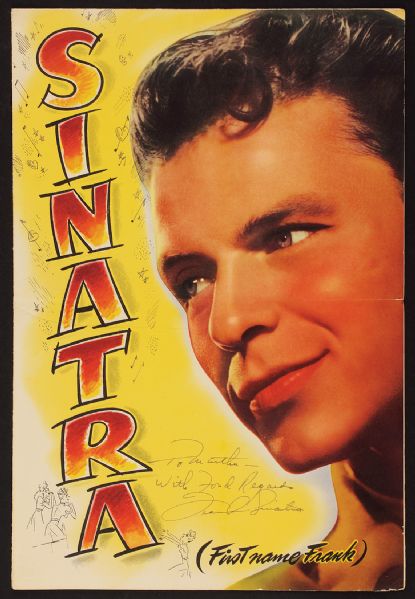 Frank Sinatra Signed & Inscribed Promotional Poster