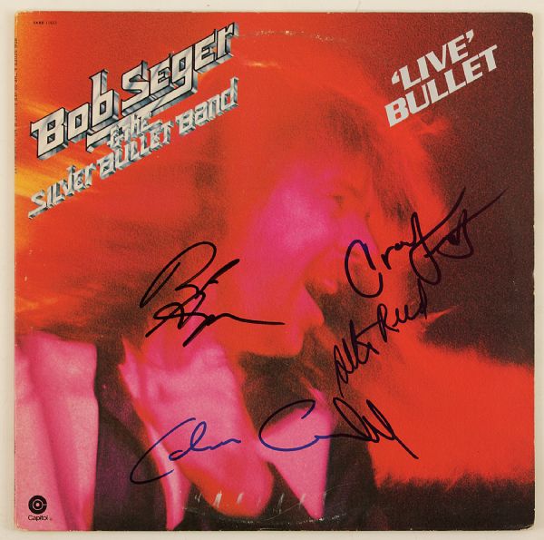 Bob Seger & The Silver Bullet Band Signed "Live Bullet" Album