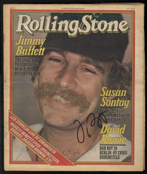 Jimmy Buffet Signed "Rolling Stone" Magazine