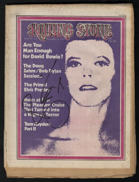 David Bowie Signed "Rolling Stone" Magazine