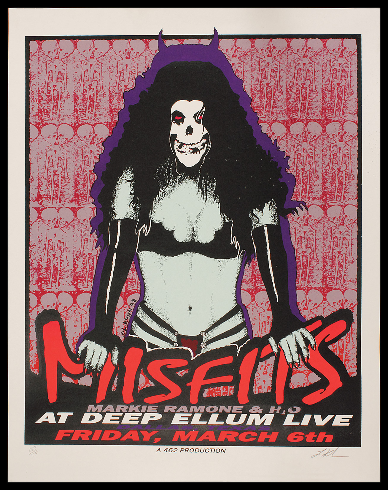 The Misfits Concert Gig Poster Dec.16,2012 Highline Ballroom New York Original 