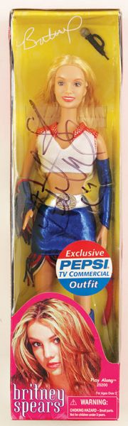 Britney Spears Signed Unopened Doll Box With Britney Doll