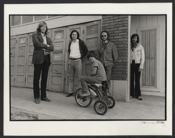 The Doors Original Henry Diltz Signed 11 x 14 Morrison Hotel Outtake Photograph