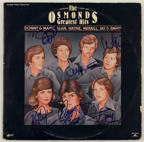 Osmonds Signed "Greatest Hits" Album