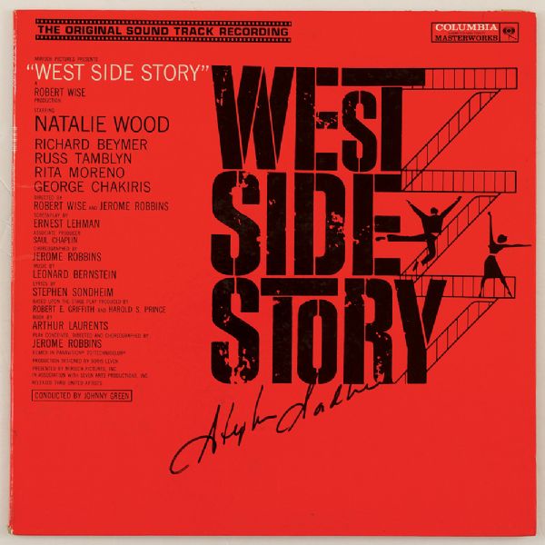 Stephen Sondheim Signed "West Side Story" Original Movie Sound Track Album