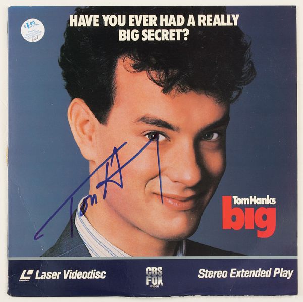 Tom Hanks Signed "Big" Movie Laser Videodisc"