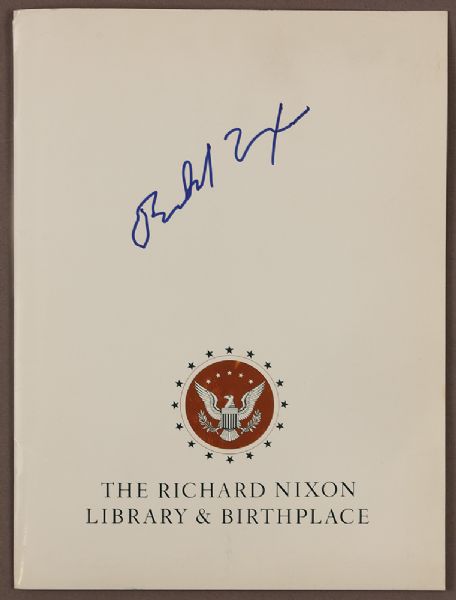 Richard Nixon Signed Press Packet for His Presidential Library