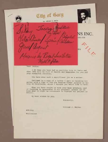 Jackie Jackson Personal Business Documents