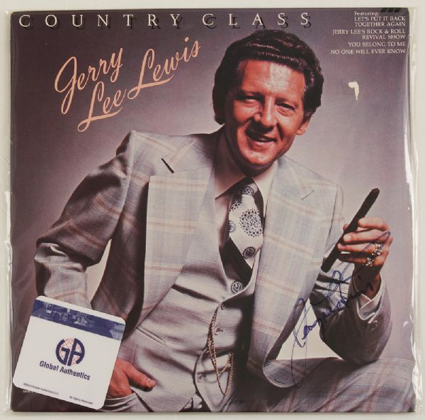 Jerry Lee Lewis Signed "Country Class" Album