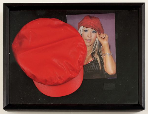 Christina Aguilera Owned & Worn Red Hat