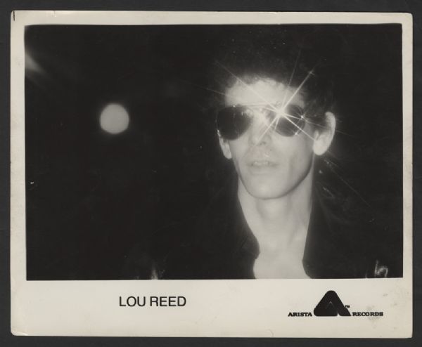 Lou Reed Original Arista Records Promotional Photograph