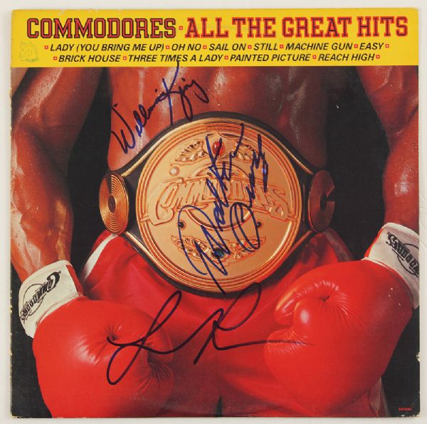 The Commodores Signed "All The Great Hits" Album